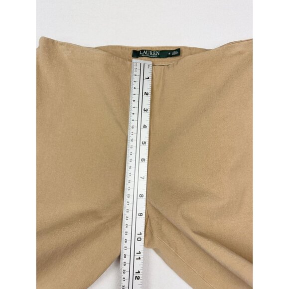LAUREN Ralph Lauren Pull On Pants Size 8 Womens Tan - Picture 8 of 10